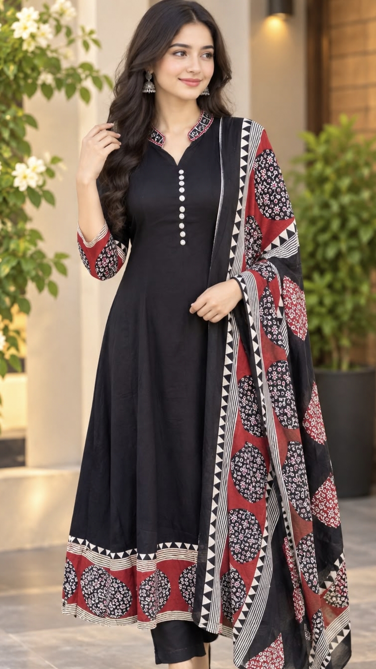 Anakali Top & Dupatta