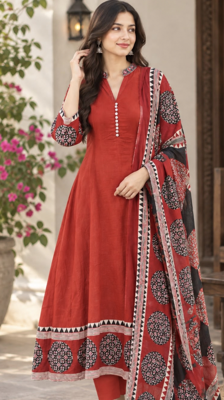 Anakali Top & Dupatta